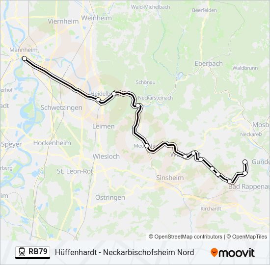 RB79 Train Line Map
