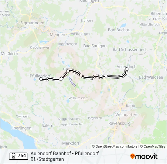 754 Train Line Map