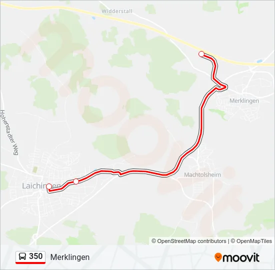 350 Bus Line Map