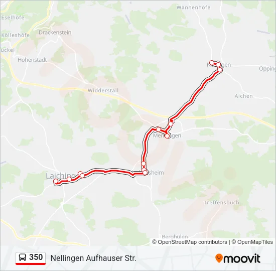 350 Bus Line Map