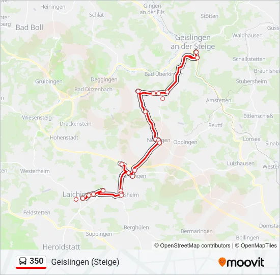 350 Bus Line Map