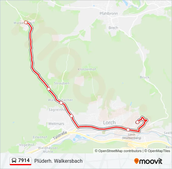 7914 Bus Line Map