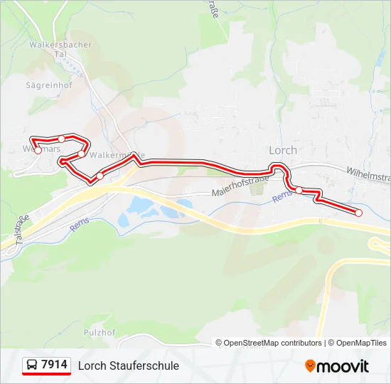 7914 Bus Line Map