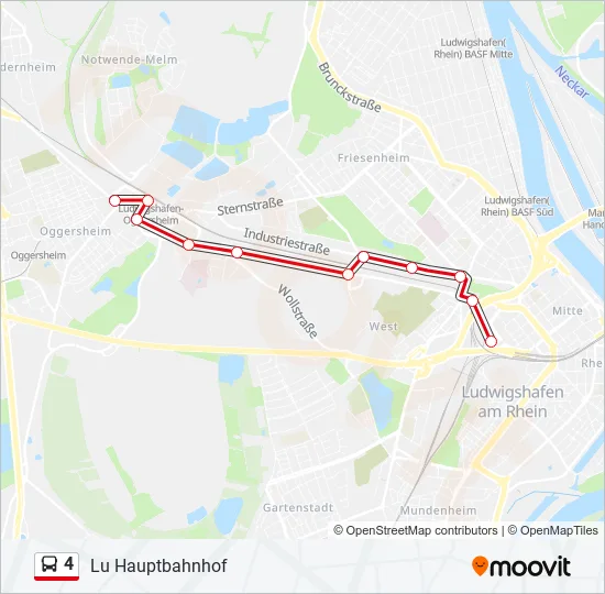 4 Bus Line Map