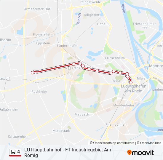 4 bus Line Map