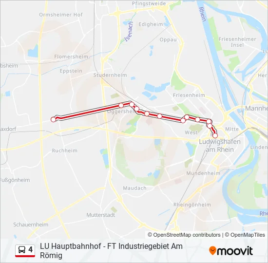 4 Bus Line Map