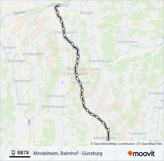 RB78 Train Line Map