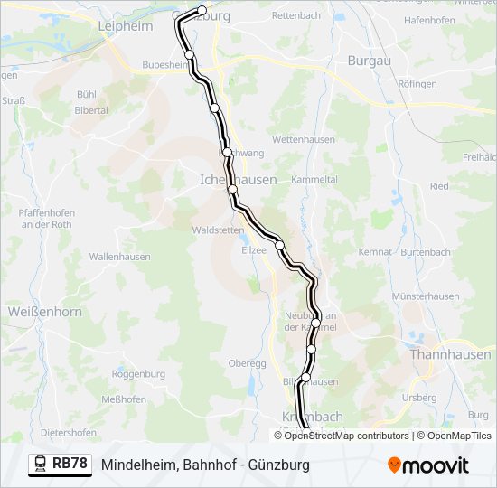 RB78 Train Line Map