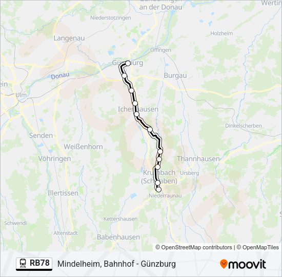 RB78 Train Line Map