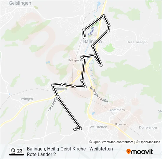 23 Train Line Map
