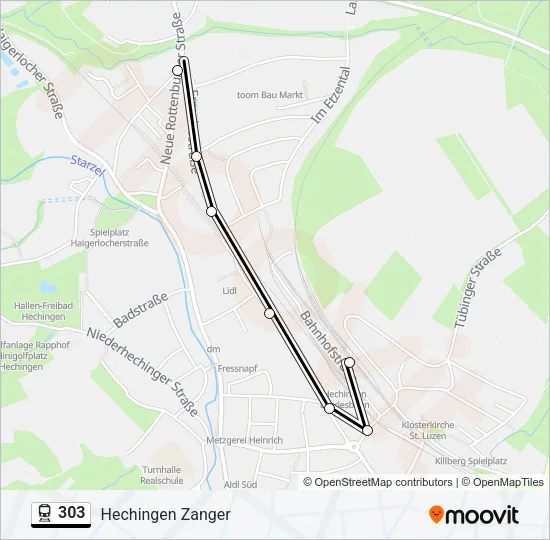 303 Train Line Map