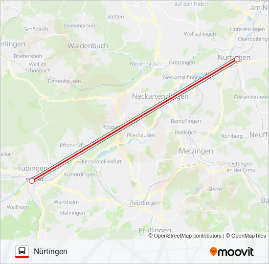 SEV EXPRESS Bus Line Map