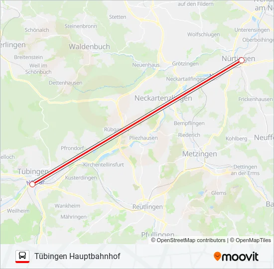 SEV EXPRESS Bus Line Map
