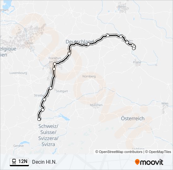 12N  Line Map