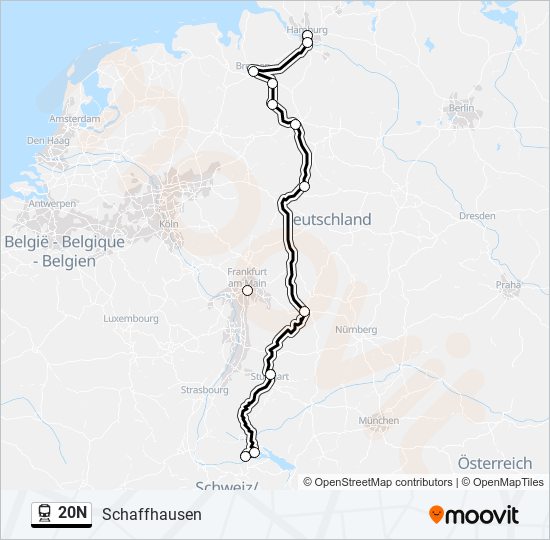 20N  Line Map