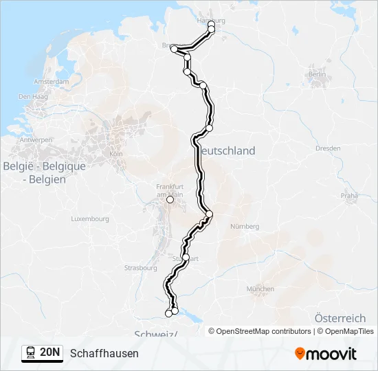 20N  Line Map