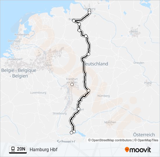 20N  Line Map