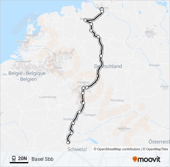 20N  Line Map