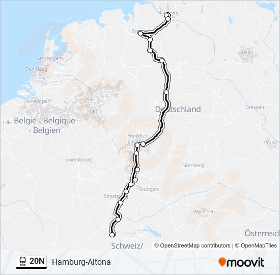 20N  Line Map