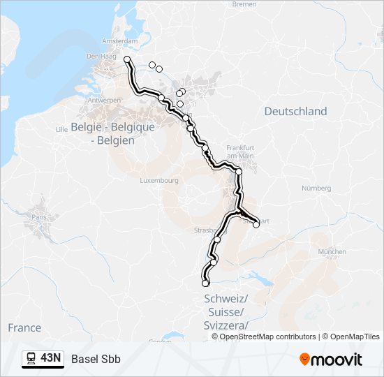 43N  Line Map