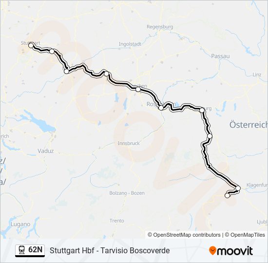 62N  Line Map