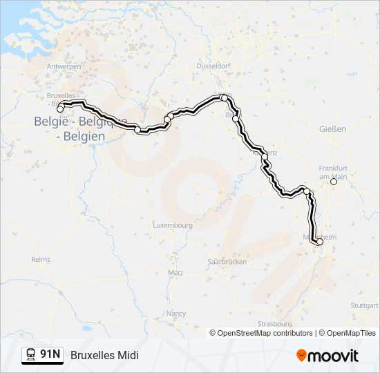 91N  Line Map