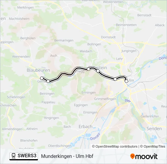 SWERS3 Train Line Map