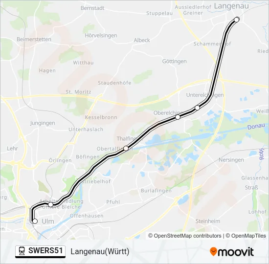 SWERS51 Train Line Map