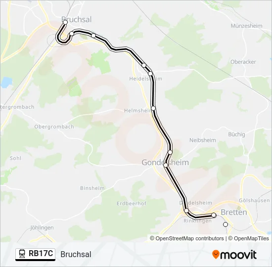 RB17C Train Line Map