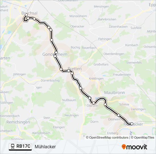 RB17C Train Line Map