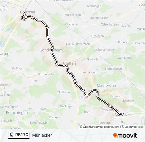 RB17C Train Line Map