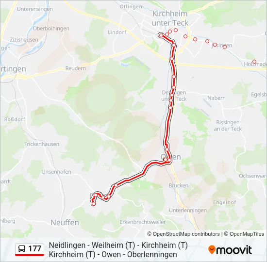 177 Bus Line Map