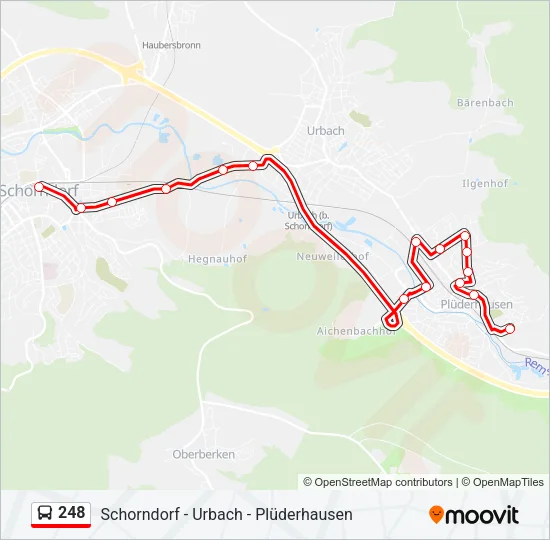 248 Bus Line Map