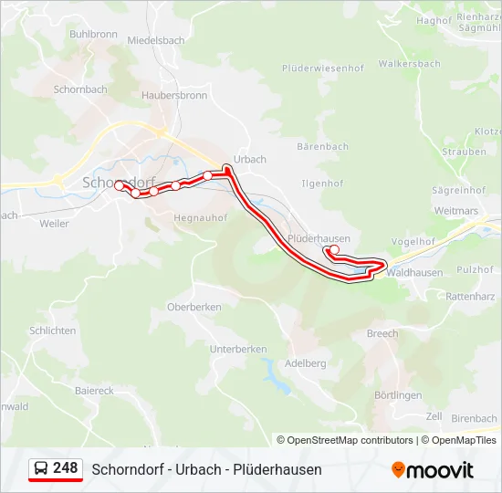 248 Bus Line Map