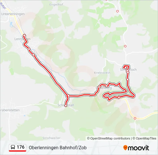 176 Bus Line Map