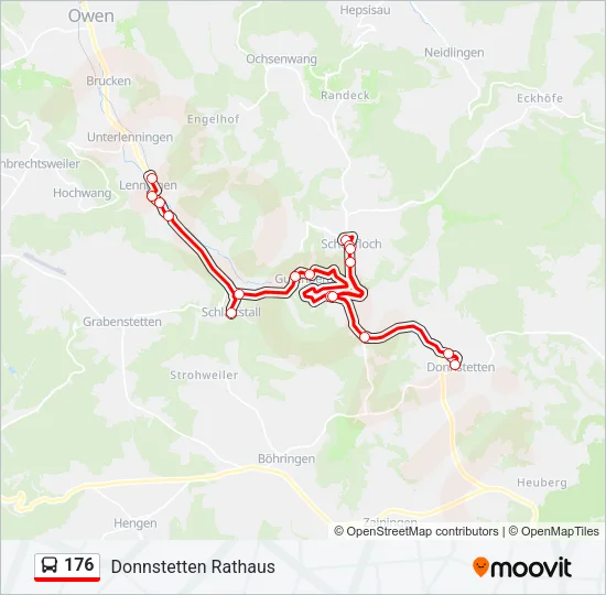 176 Bus Line Map
