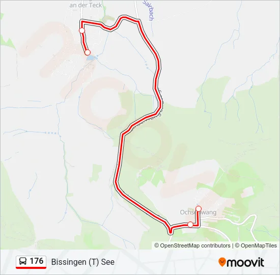 176 Bus Line Map