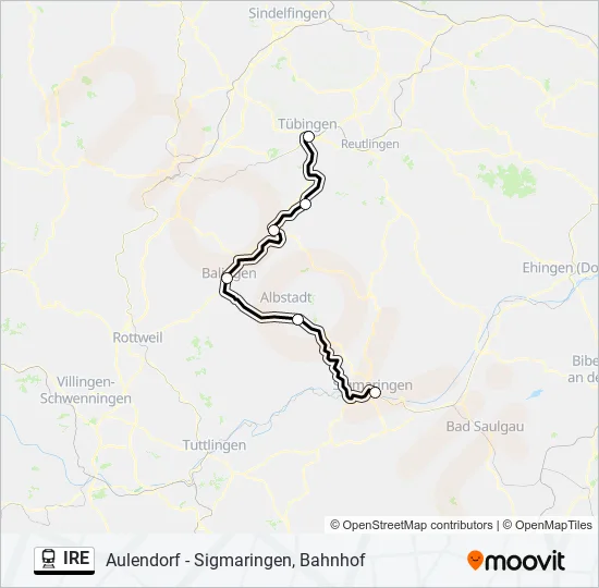 IRE Train Line Map