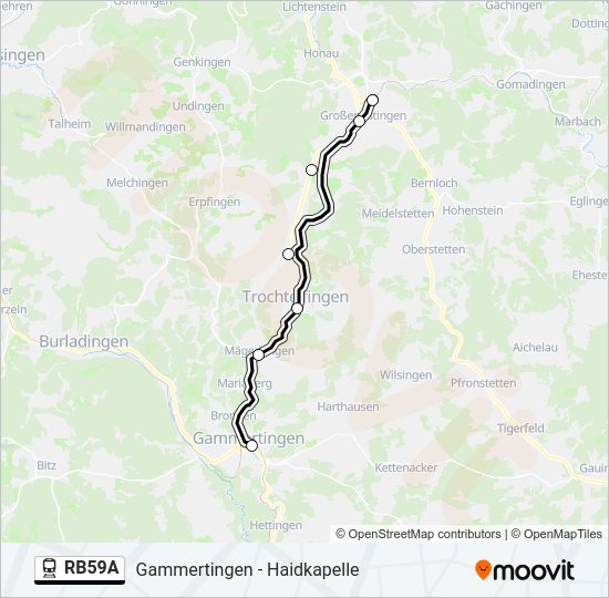 RB59A Train Line Map