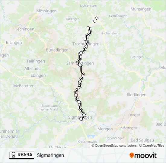 RB59A Train Line Map