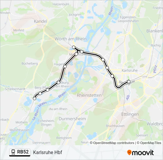 RB52  Line Map