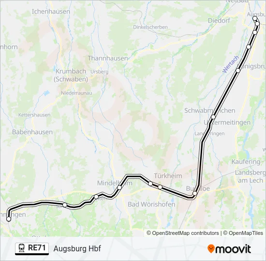 RE71  Line Map