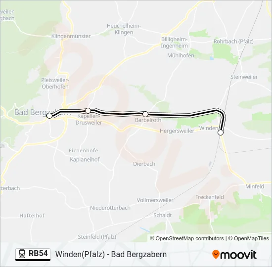 RB54  Line Map
