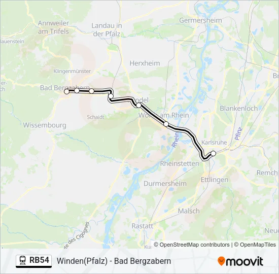 RB54  Line Map