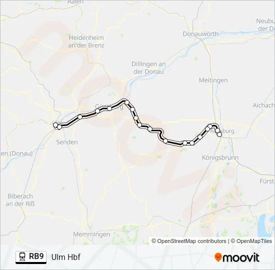 RB9 Train Line Map