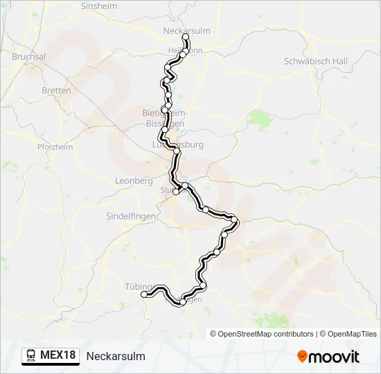 MEX18  Line Map
