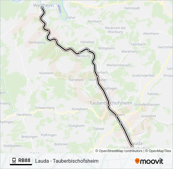 RB88  Line Map