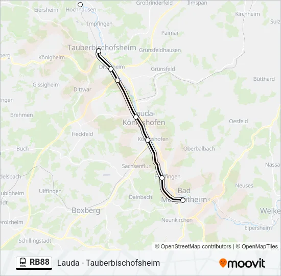 RB88  Line Map