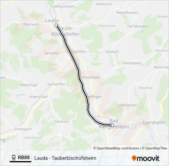 RB88  Line Map