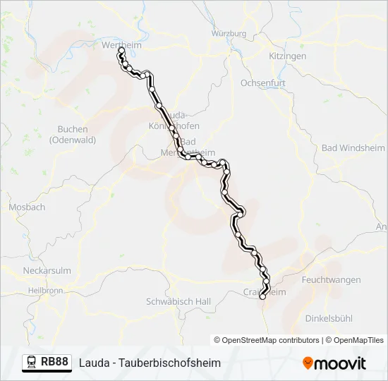 RB88  Line Map
